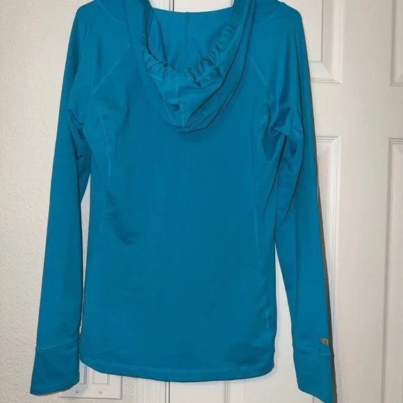 Lucy Active Turquoise Long Sleeve Hoodie - Picture 8 of 9